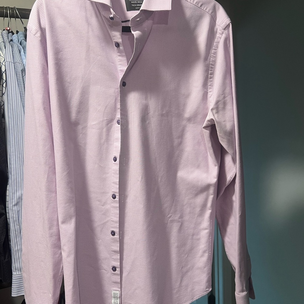 Men's Nordstrom Casual Button Down Dress Shirt Adult Large